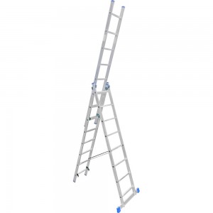 Трехсекционная алюминиевая лестница LadderBel LS308 
