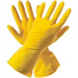 Резиновые перчатки из латекса c хлопковым напылением Ladina 30201