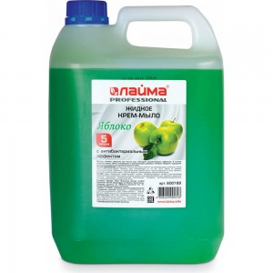Жидкое крем-мыло с антибактериальным эффектом ЛАЙМА PROFESSIONAL Яблоко, 5 л 600189