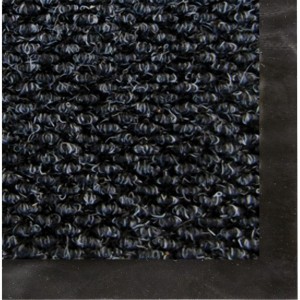 Ворсовый влаго-грязезащитный коврик ЛАЙМА 90х1500 см, толщина 7мм, черный, 602880