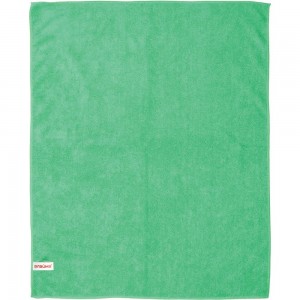 Тряпка для мытья пола ЛАЙМА плотная микрофибра, 50х60 см, зеленая 601251