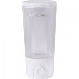 Диспенсер для жидкого мыла ЛАЙМА наливной, 0,38 л, ABS-пластик, белый 603922
