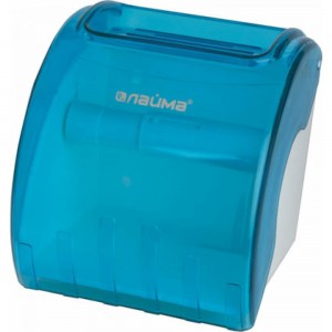 Диспенсер для туалетной бумаги в стандартных рулонах ЛАЙМА тонированный голубой 605043