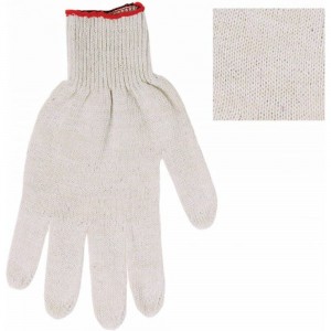 Хлопчатобумажные перчатки ЛАЙМА Комплект 300 пар, 7.5 класс, 46-48 г, 166 текс, ПВХ точка 600994