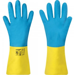 Неопреновые перчатки ЛАЙМА НЕОПРЕН EXPERT, 100 гр/пара, химически устойчивые, х/б напыление, XL 605006