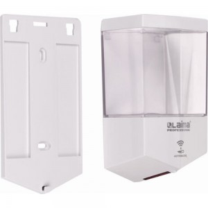 Диспенсер для жидкого мыла ЛАЙМА CLASSIC наливной, сенсорный, 0.6 л, ABS-пластик, белый 607315
