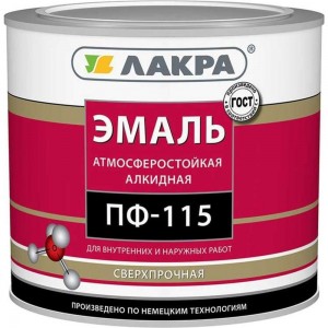 Эмаль Лакра ПФ-115 красная, 1 кг 90000673632