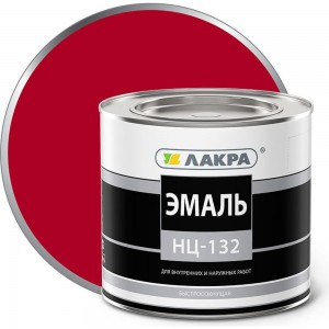 Эмаль ЛАКРА НЦ-132 красный, 1.7 кг ЛА-00000621