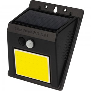 Уличный фасадный светильник Lamper NEW AGE XL на солнечной батарее, датчик движения COB на стену 602-233