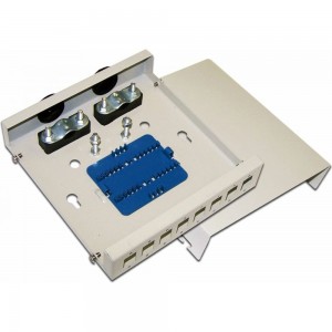 Оптический настенный кросс LANMASTER металлический, на 8 SC адаптеров LAN-FOBM-WM-8SC
