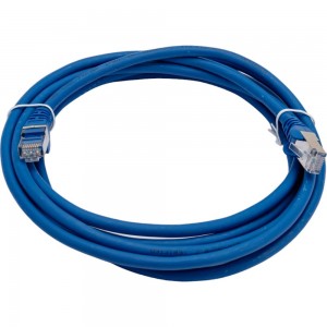 Патч-корд LANMASTER RJ45 - RJ45, 4 пары, FTP, категория 6, 3 м, синий LAN-PC45/S6-3.0-BL