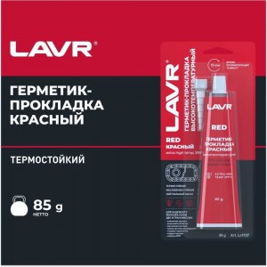 Герметик-прокладка LAVR красный, высокотемпературный, 85 г Ln1737
