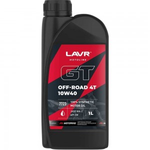 Моторное масло для мотоциклов LAVR GT OFF ROAD 4T 10W-40 Ln7723