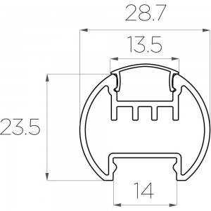 Комплект алюминиевого профиля LEDCRAFT LC-LKS2328M16-1 1638000026