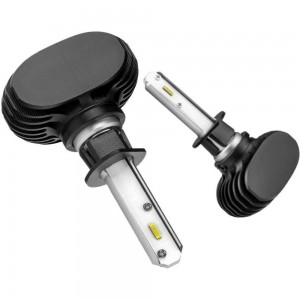 Светодиодные лампы LED для авто LEDZILLA S1 H1 25Вт 12В лампочки для автомобилей в фары ДХО птф лед, комплект 2шт S1-H1