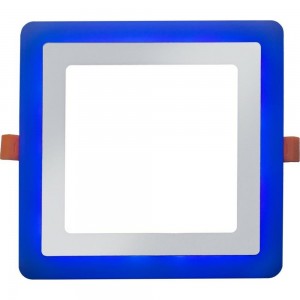 Светодиодный встраиваемый светильник LEEK квадрат, голубой цвет LE LED 2BCLS 16W 3/6K LE061300-0028