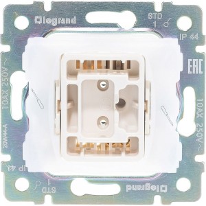Одноклавишный выключатель, белый, IP44 Legrand Valena 774201