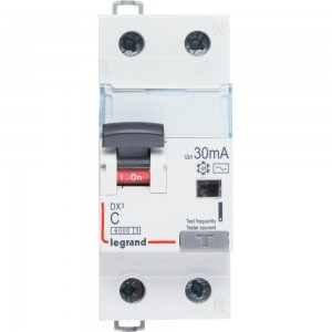 Автоматический выключатель дифференциального тока 1п+N 2мод. C 20A 30mA тип AC 6/10kA DX3 Legrand 411003 1009917