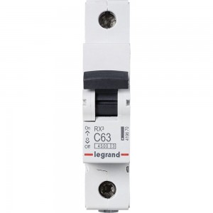 Автоматический модульный выключатель Legrand 1п C 63А 4.5кА RX3 Leg 419670 1199876