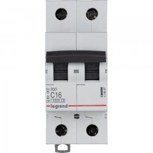 Автоматический модульный выключатель Legrand 2п C 16А 4.5кА RX3 Leg 419697 1199879
