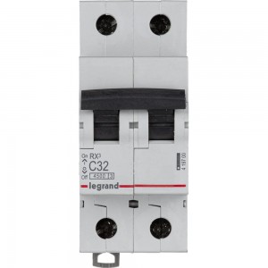 Автоматический модульный выключатель Legrand 2п C 32А 4.5кА RX3 Leg 419700 1199882