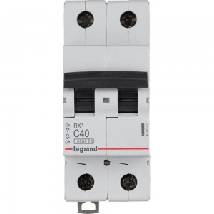 Автоматический модульный выключатель Legrand 2п C 40А 4.5кА RX3 Leg 419701 1199883