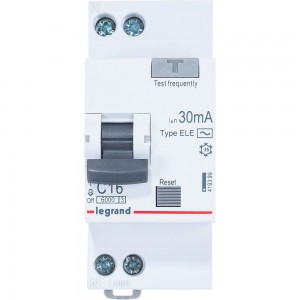 Автоматический выключатель дифференциального тока Legrand 1п 1P+N C 16А 30мА тип AC 6кА RX3 Leg 41999 1199854
