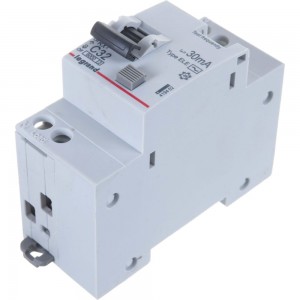 Автоматический выключатель дифференциального тока Legrand 1 полюс 1P+N C 32 А 30 мА тип AC 6 кА RX3 Leg 419402