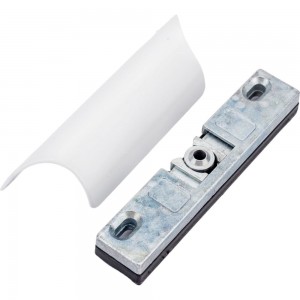 Комплект балконной ручки с защелкой Левша белый, под профиль 9 мм У1-0419.Б