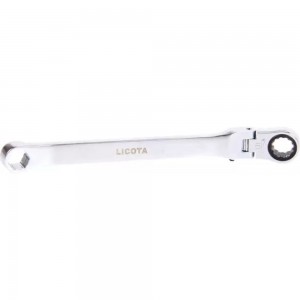 Накидной трещоточный ключ Licota гибкий с фиксацией накидной 6гр. 15* 13 мм ARW-07M13