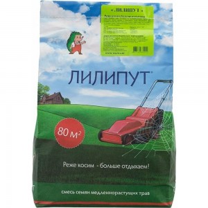 Семена газона из медленнорастущих сортов Лилипут 2 кг 4607160330020