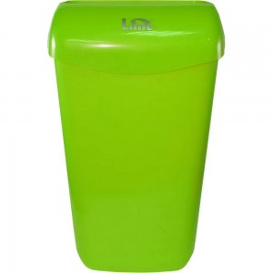 Корзина для мусора LIME 23 л, подвесная, с держателем мешка, зеленая 974234