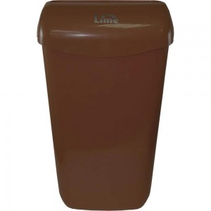 Корзина для мусора LIME 23 л, подвесная, с держателем мешка, коричневый 974235
