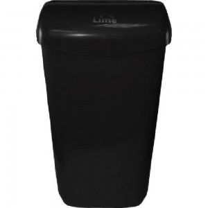 Корзина для мусора LIME 23 л, подвесная, с держателем мешка, черная 974232