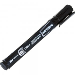 Перманентный маркер Linc PERMANENT 2,5-3,7 мм черный круглый P100/black