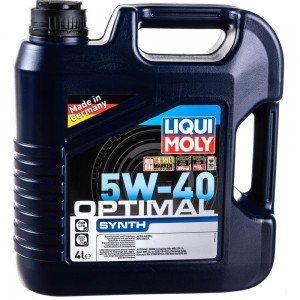 НС-синтетическое моторное масло LIQUI MOLY Optimal Synth 5W-40 4л 3926