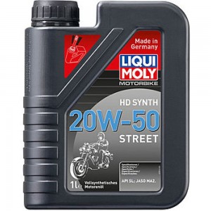 Синтетическое моторное масло для 4-тактных мотоциклов LIQUI MOLY Motorbike HD Synth Street 20W-50 SL 1л 3816