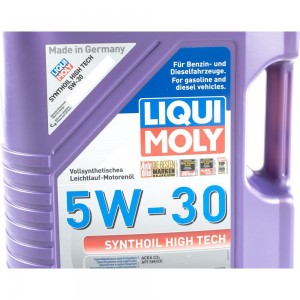 Синтетическое моторное масло LIQUI MOLY Synthoil High Tech 5W-30 CF/SM C3 5л 9077