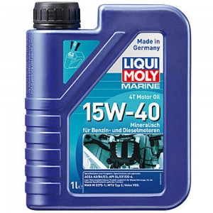 Минеральное моторное масло 4T для лодок LIQUI MOLY Marine 4T Motor Oil 15W-40 1л 25015 