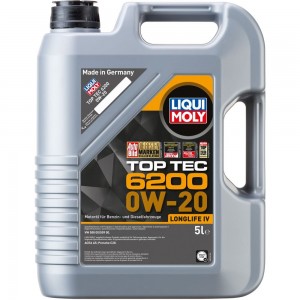 НС-синтетическое моторное масло LIQUI MOLY Top Tec 6200 0W-20 5л 20789