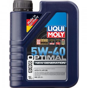 НС-синтетическое моторное масло LIQUI MOLY Optimal New Generation 5W-40 1л 39032