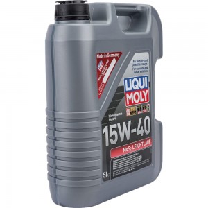 Минеральное моторное масло LIQUI MOLY MoS2 Leichtlauf 15W-40, 5л 2571