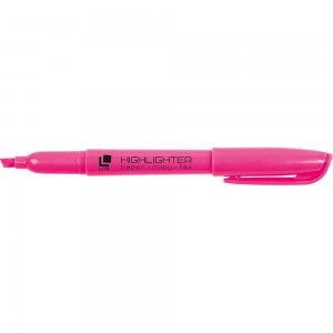 Текстовый маркер LITE тонкий 1-5 мм розовый скошенный FML02P