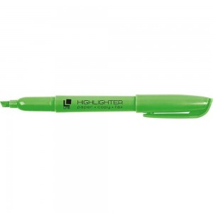 Текстовый маркер LITE тонкий 1-5 мм зеленый скошенный FML02G