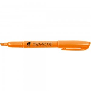 Текстовый маркер LITE тонкий 1-5 мм оранжевый скошенный FML02O