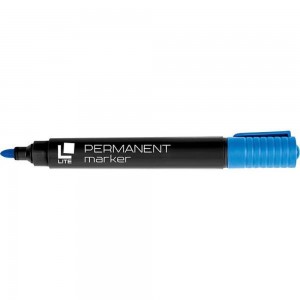 Перманентный маркер LITE 1-3 мм синий круглый PML01B