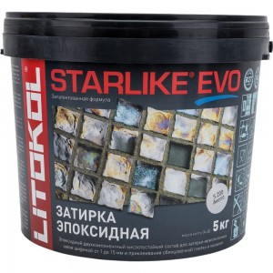 Эпоксидный состав для укладки и затирки мозаики LITOKOL STARLIKE EVO S.200 AVORIO 5 кг 485210004