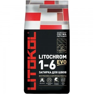 Затирка для швов LITOKOL LITOCHROM 1-6 EVO LE 115 (светло-серый; 5 кг) 500110003