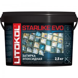 Эпоксидный состав для укладки и затирки мозаики и керамической плитки LITOKOL STARLIKE EVO S.240 MOKA 2,5 кг 499220004