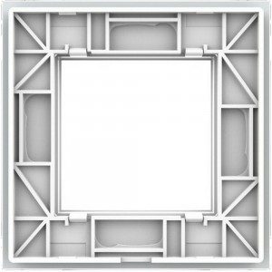 Рамка для розетки LIVOLO 1 пост, цвет белый, стекло BB-C7-SR-11